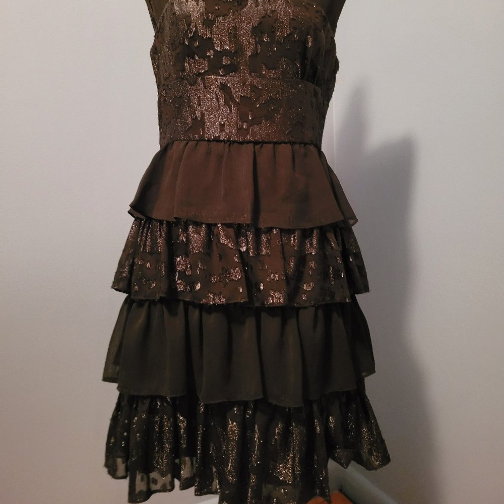 Max and Cleo. Shimmery Black Dress. Size 8. - Picture 4 of 7